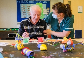 A photograph of an activity going on at Greenfield House Resource Centre