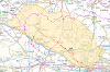 A map with the River Lambourn SAC marked in yellow.