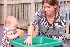 A photograph from a Family Hub Stay and Play session.