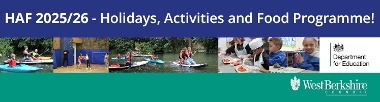 HAF 2023 - Holiday, Activities and Food Programme banner image.