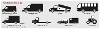 An illustration of prohibited vehicles that you cannot take to our recycling centres.