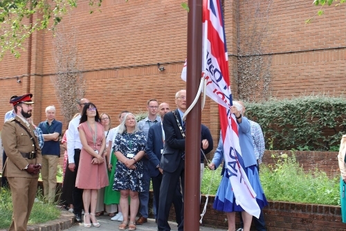 Flag raising