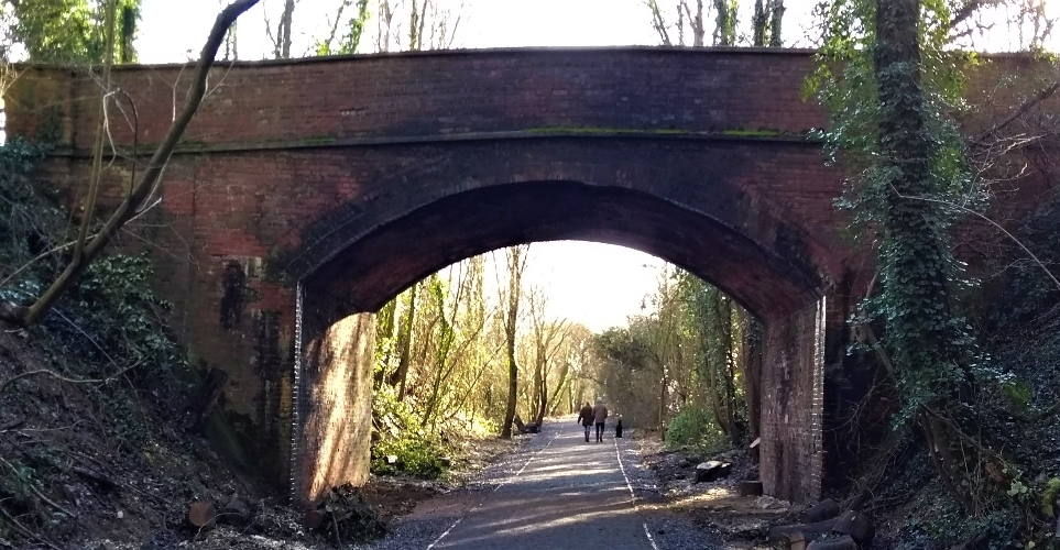 Part of the Eling Way active travel route