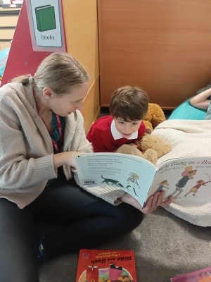 Westwood Farm Image 1 Teacher and boy