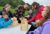 PALS, a charity for children and young people with disabilities, building bug hotels.