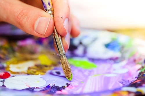 Artist paint brush (stock image)